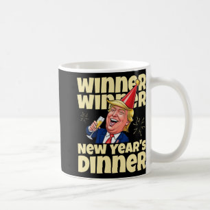 Taza De Café Cena de Año Nuevo Trump 2025