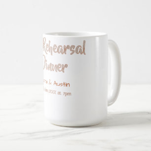 Taza De Café Cena de ensayo la noche anterior simple mínimo m
