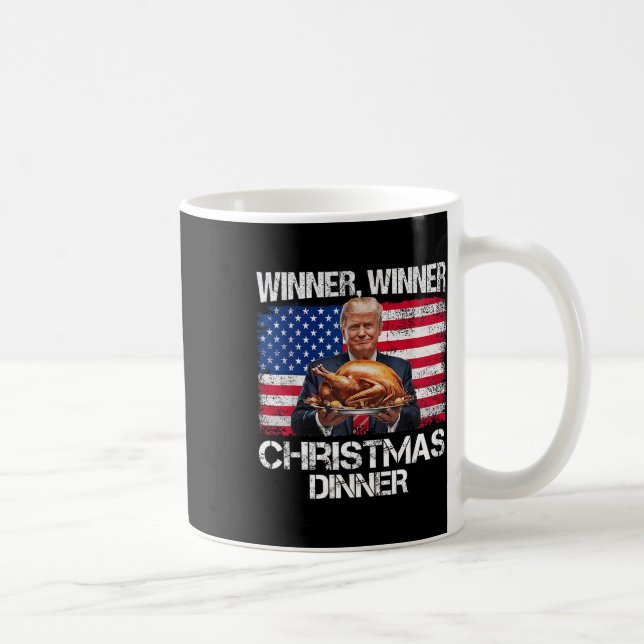 Taza De Café Cena de Navidades ganadores del premio Trump (Derecha)