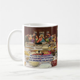 Taza De Café Cena Luterana de la Última Cena tipo potluck