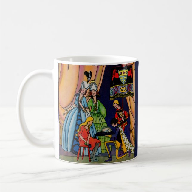 Taza De Café Cenicienta, el príncipe y la zapatilla de vidrio (Izquierda)