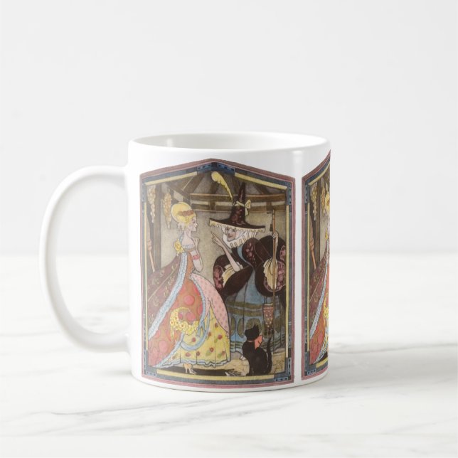 Taza De Café Cenicienta y Madrina lechera, cuento de hadas vend (Izquierda)