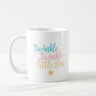 Taza De Café Centelleo del centelleo poca estrella cómo muy le