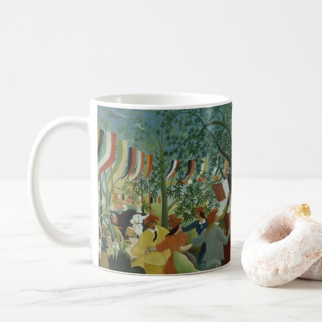 Taza De Café Centenario de la Independencia de Henri Rousseau (Con donut)
