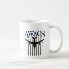 Taza De Café Centinela del AWACS y bandera de los E.E.U.U.