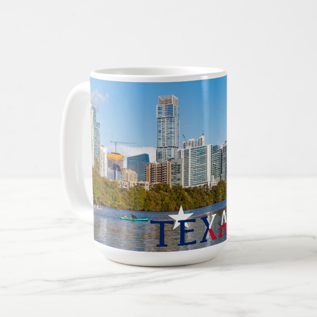 Taza De Café Centro de Austin, Texas, Mug (Anverso izquierdo)