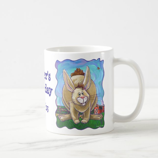 Taza De Café Centro de Fiesta de Conejo (Derecha)