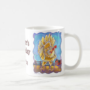 Taza De Café Centro de Fiesta de pollo