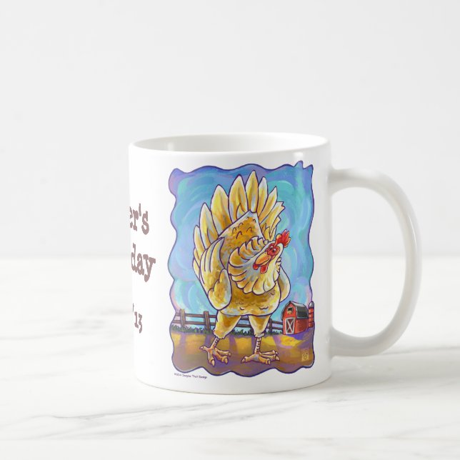 Taza De Café Centro de Fiesta de pollo (Derecha)
