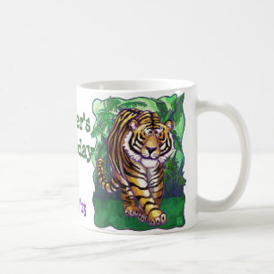 Taza De Café Centro de Fiesta de tigres