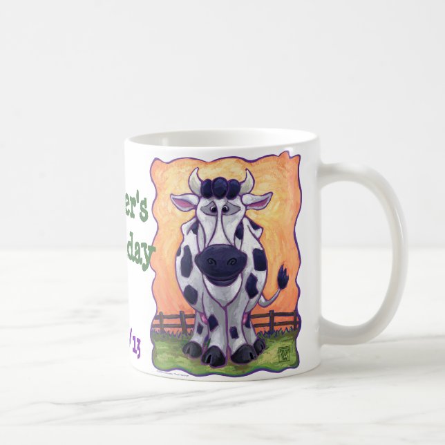 Taza De Café Centro de Fiesta de vaca (Derecha)