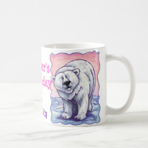 Taza De Café Centro de Fiesta del oso polar