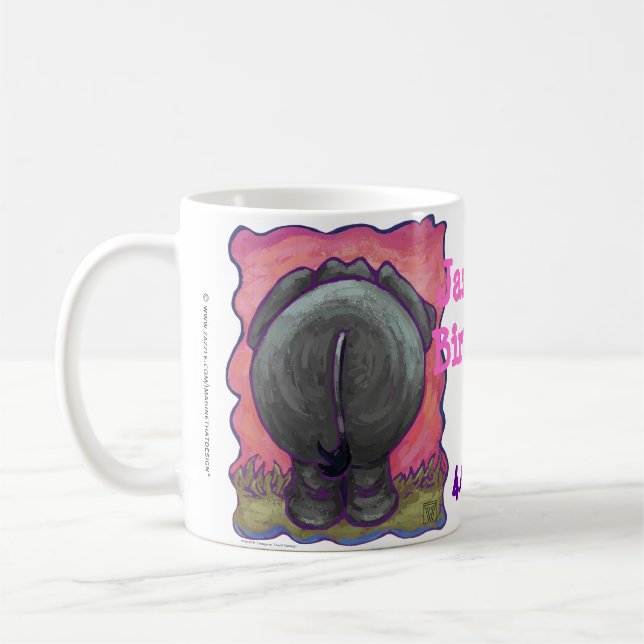 Taza De Café Centro de Fiestas para elefantes (Izquierda)