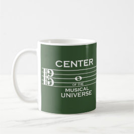 Taza De Café Centro del Universo Musical Alto Clef Green
