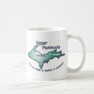 Taza De Café Centro superior de la península de Ishpeming de e