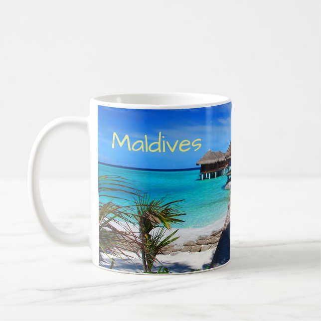 Taza De Café Centro turístico isleño tropical de Maldivas (Izquierda)