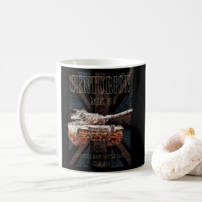 Taza De Café Centurion MK 5 MBT. Tanque de batalla principal br (Con donut)