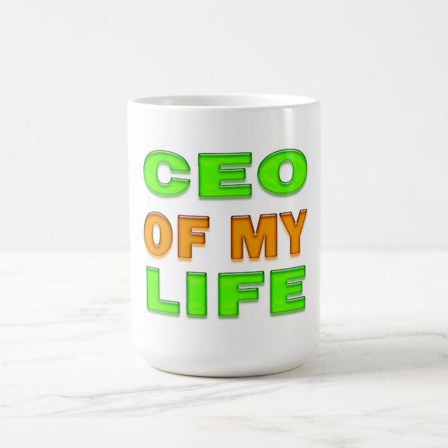 Taza De Café CEO De My Life Motivacional y Inspirador (Centro)