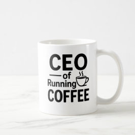 Taza De Café CEO de Running on Coffee Funny Office