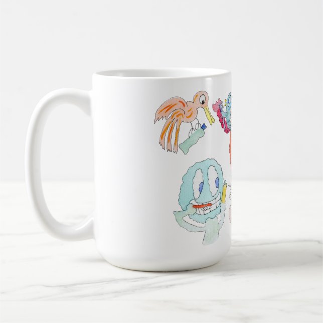 Taza De Café ¡Cepilla tus dientes, pequeños monstruos! (Izquierda)