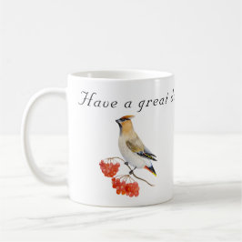Taza De Café Cepillo de aves de la selva acuarela