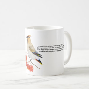 Taza De Café Cepillo de aves de la selva acuarela