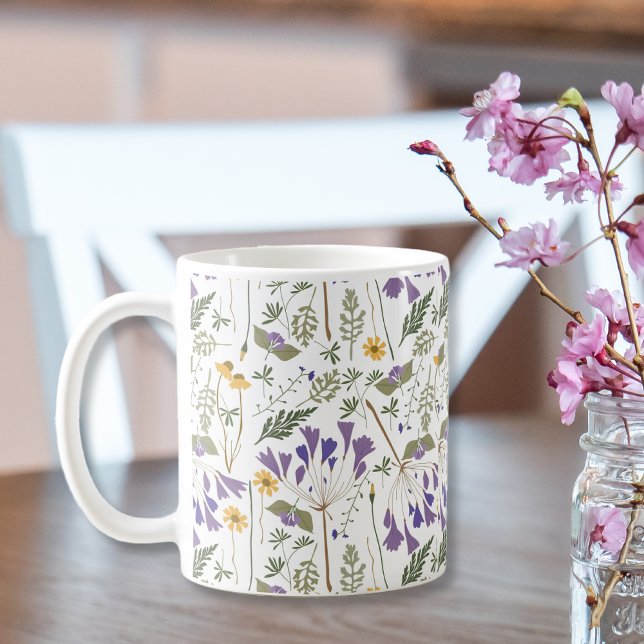 Taza De Café  Ceramic Coffee Mug with Wraparound Flower Print  (Subido por el creador)