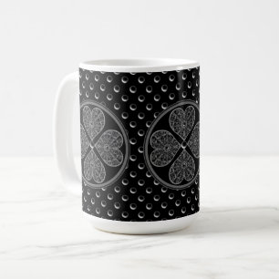 Taza De Café Ceramic Lace Black