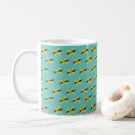 Taza De Café Ceramic mug with olive blossom pattern