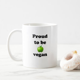 Taza De Café Ceramic mug with "Proud to be vegan" motif