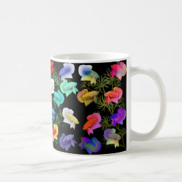 Taza De Café Cerámica Betta Splendens Aquarium