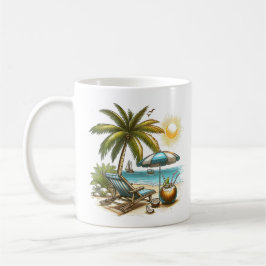Taza De Café Cerámica clásica de los amantes de la playa