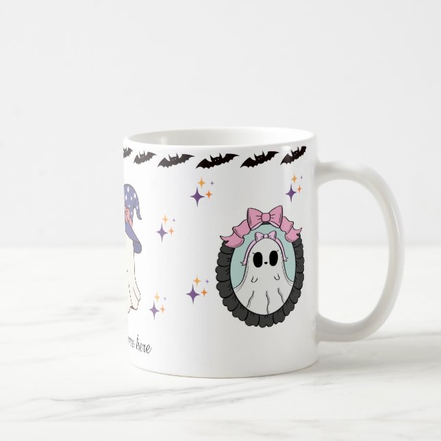 Taza De Café Cerámica Cute Halloween Mug - Personalizable (Derecha)