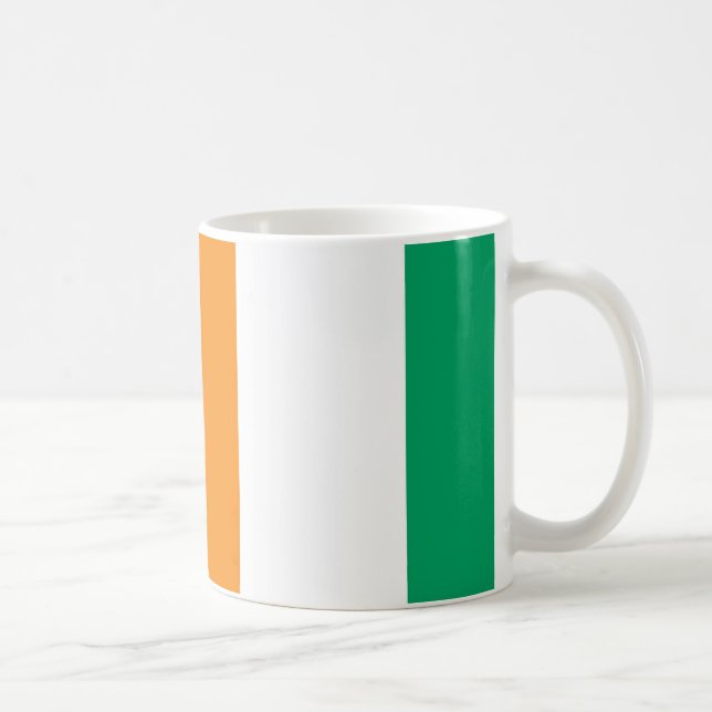 Taza De Café Cerámica de bandera de Costa de Marfil (Derecha)
