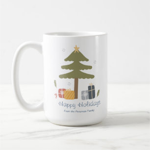 Taza De Café Cerámica de feriado de Navidades nórdicos personal