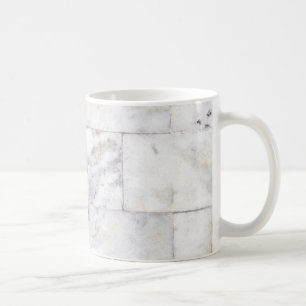 Taza De Café cerámica de mármol blanco y marrón