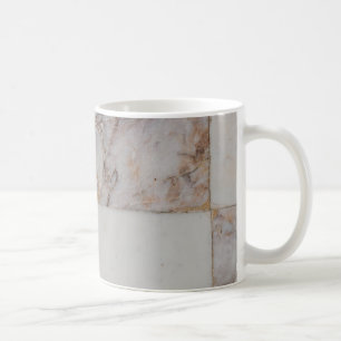 Taza De Café cerámica de mármol blanco y marrón