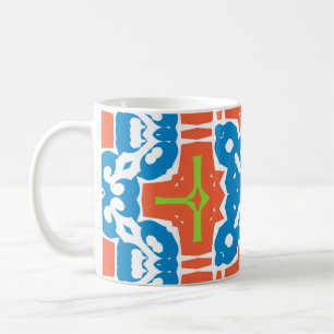 Taza De Café Cerámica de talavera mexicana antigua. Sin inconve