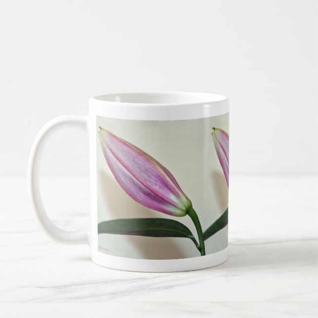 Taza De Café Cerámica Mug con Lily Bud (Izquierda)