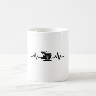 Taza De Café Ceramista Latido del Corazón Ceramista Ceramista