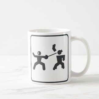 Taza De Café Cercado contra karate