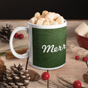 Taza De Café Cercano árbol de pino navideño