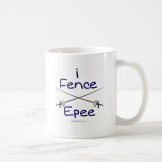 Taza De Café cerco el AZUL del Epee (empuñadura de pistola)