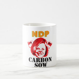 Taza De Café Cerda del carbono