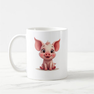 Taza De Café Cerdito Bebé Adorable 