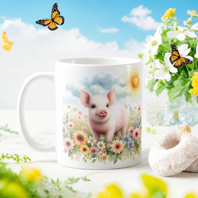 Taza De Café Cerdo acuático de primavera - Mug infantil (Subido por el creador)