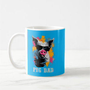 Taza De Café Cerdo Animal Divertido Dueño Día del Padre