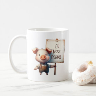 Taza De Café Cerdo - Come Más Gente