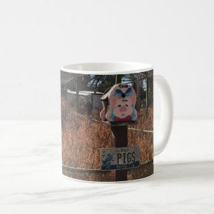 Taza De Café Cerdo de cerdo, cerdos divertidos, Rótulos diverti