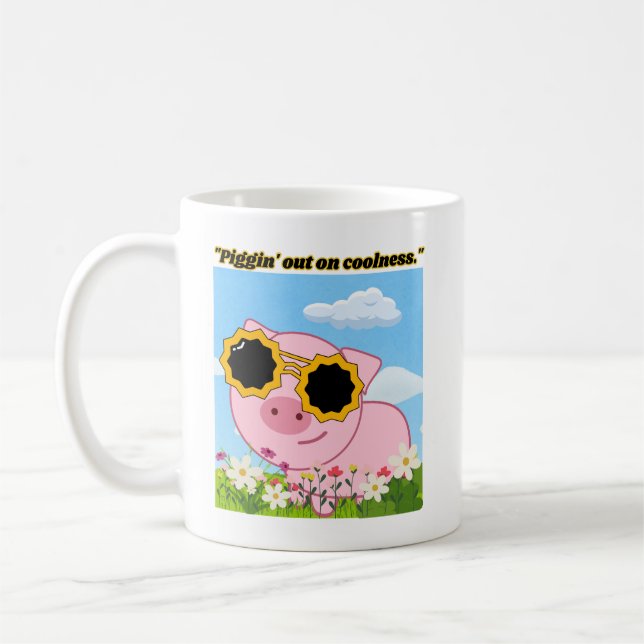 Taza De Café cerdo de cita - picante en la frescura (Izquierda)